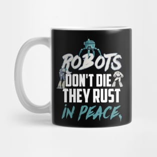 robot, robotics, robot science, robot battle design Mug